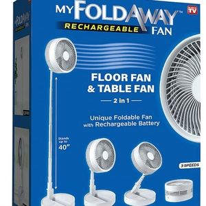 My Foldaway Rechargeable Fan Portable, Travel Fan for Sleeping, Foldable Fan